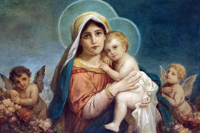 Девица Марија са бебом