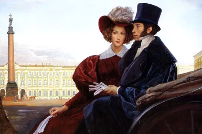 Natalia Goncharova和Alexander Pushkin