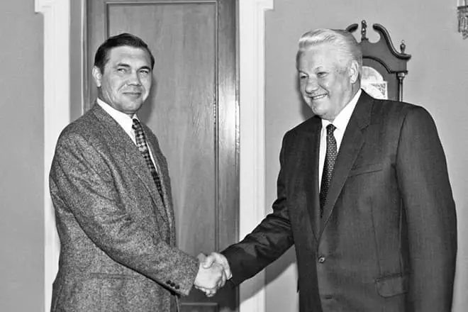 Alexander Lebed en Boris Yeltsin
