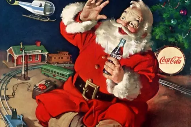 Santa Claus brandek Coca-Cola ye