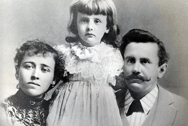 O. Henry med sin kone Atol og datter Margaret