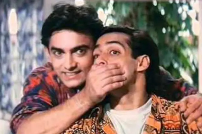 Salman Khan en Aamir Khan in die film "Ek wil met 'n miljoenêr dogter trou"