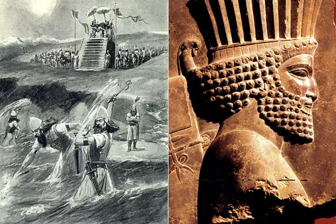 Xerxes ordes a esculpir o mar