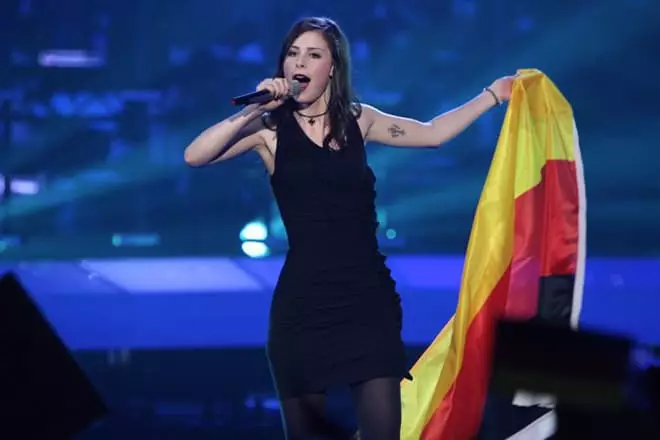 Lena Mayer an der Eurovisit-2010 Show