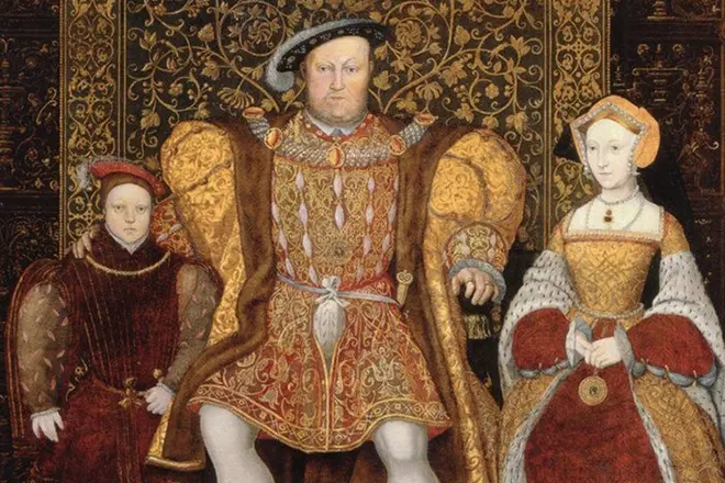 Eduard VI, Heinrich VIII və Jane Seymour