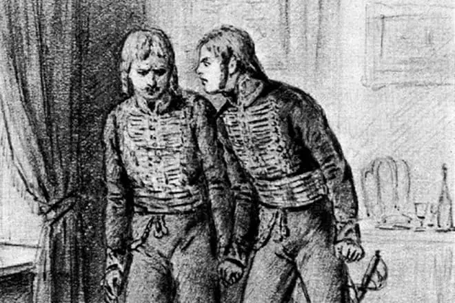 Նիկոլայ Ռոստով (աջ) ռազմական համազգեստով