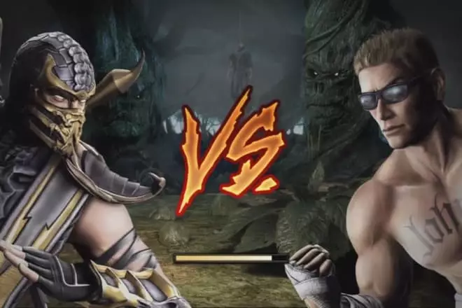 Johnny Cage gegn Scorpion