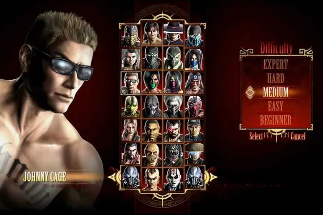 Джони Кейдж в играта Mortal Kombat
