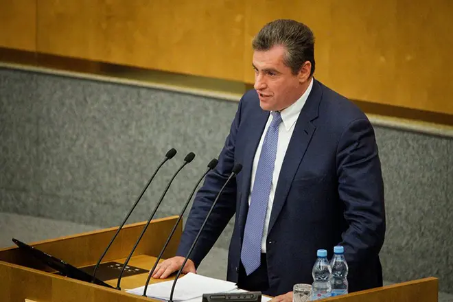 Leonid Slutsky im Staat Duma