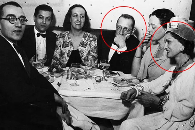 Igor Stravinsky en Coco Chanel
