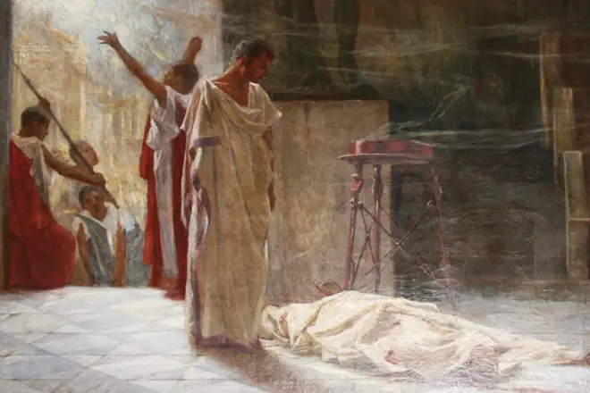 Марк Антоній над тілом Цезаря