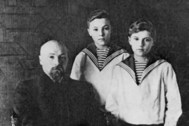 Nikolay Roerich con fillos