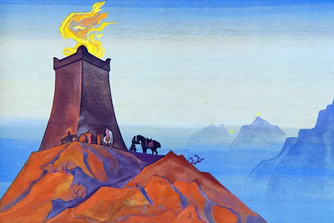 Nikolay Roerich - ຊີວະປະຫວັດ, ຮູບພາບ, ຊີວິດສ່ວນຕົວ, ການແຕ້ມຮູບ, ຄວາມຕາຍ 15571_4