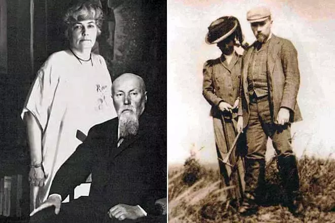 Nikolay Roerich və həyat yoldaşı Elena