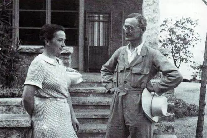 Herman Hesse in njegova tretja žena Ninon Auslander