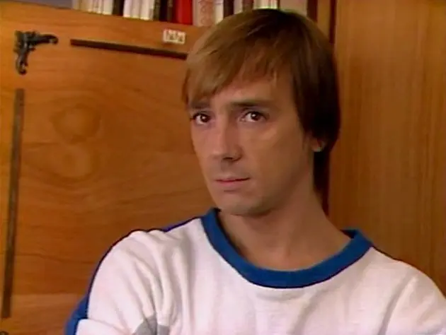Nikolay Denisov în tinerețe în serie