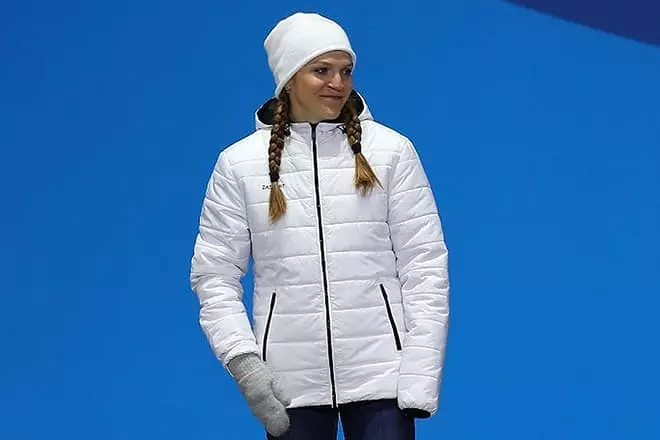 Esquiador Ekaterina Rumyantsev.