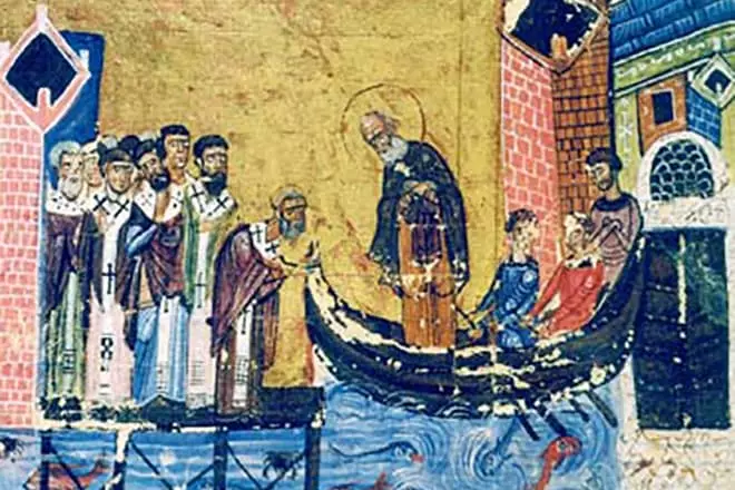 Gregory Teoloog verlaat Konstantinopel