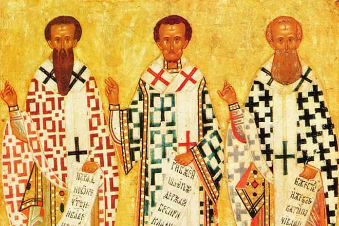 Vasily Madhe, Theologian Grigory, John Zlatoust