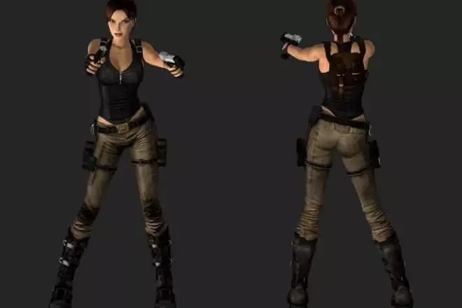 Klær Lara Croft.