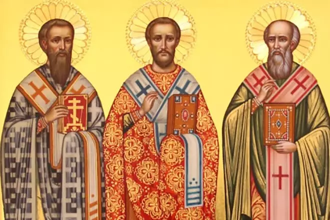 Vasily Great, John Zlatoust, Grigory Teologian