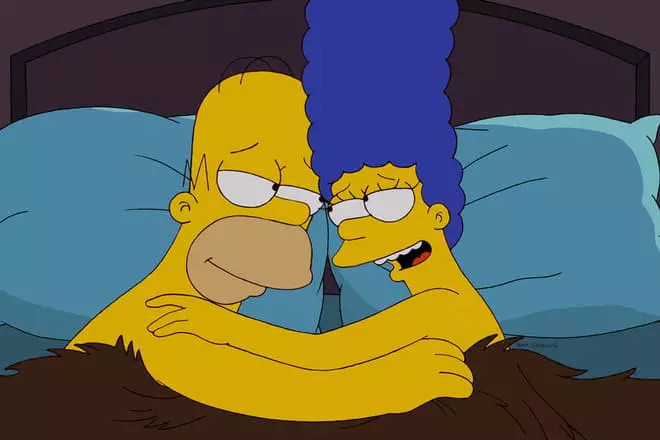 Homer Simpson a Marge
