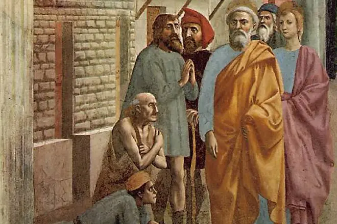 「聖ペテロは患者を彼の影で癒す」、マツァコ