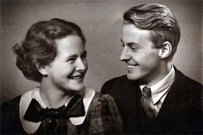 Tour Heyerdal og hans første kone Liv Kusheron-Torp