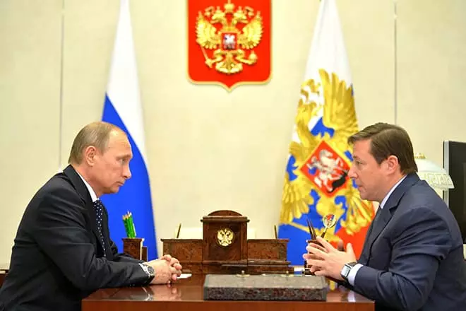 Alexander Khloponin et Vladimir Poutine