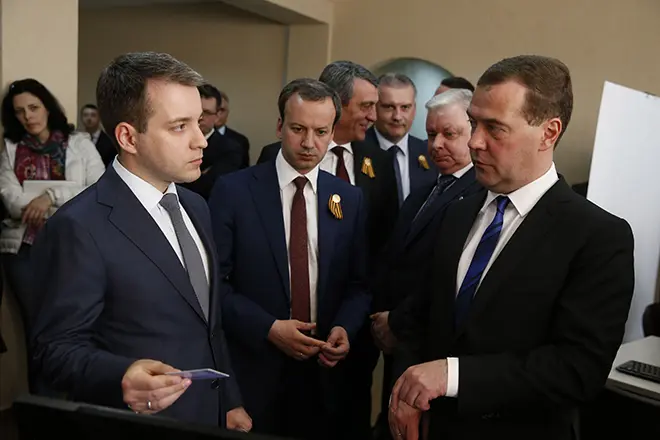 Nikolay Nikiforov e Dmitry Medvedev