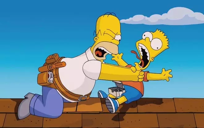 Bart Simpson og Homer Simpson