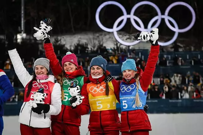 Анна Нечеевская на олимпийските игри през 2018 година