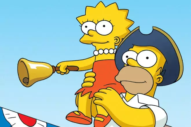 Lisa Simpson en Homer Simpson