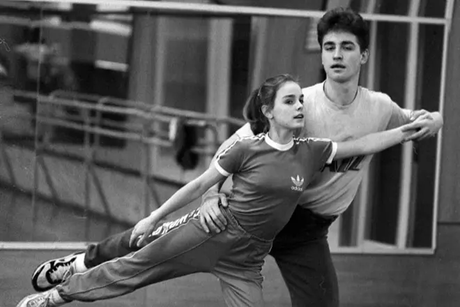 Ekaterina Gordeyev și Serghei Grinkov în formare