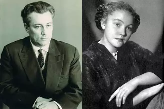 Yuri Nagibin and his first wife Maria Asmus