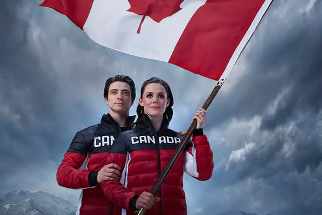 Canadian figure skaters Scott Moir and Tessa Test