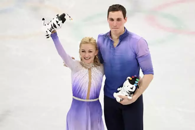 Бруно Масо и Алена Савченко на Олимпијадата во 2018 година
