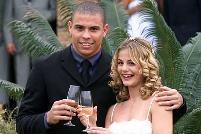 Ronaldo a jeho manželka Milena Dominguez