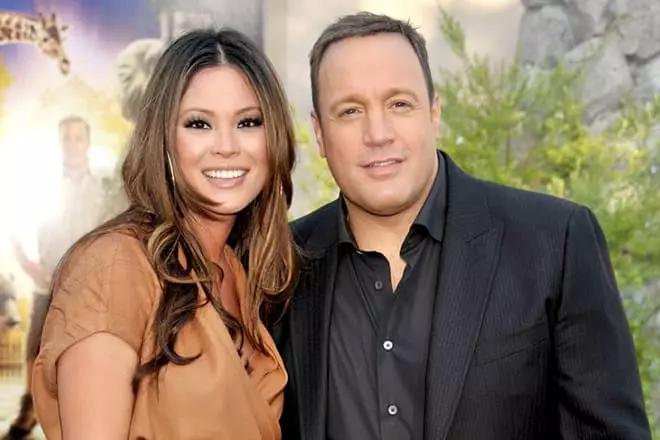 Kevin James og hans kone Steffian de la Cruz