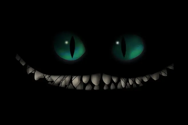Cheshire Cat - izveides, kotējumu, attēla un rakstura vēsture