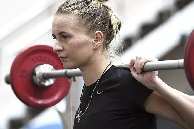 Наталия Воронина във фитнеса