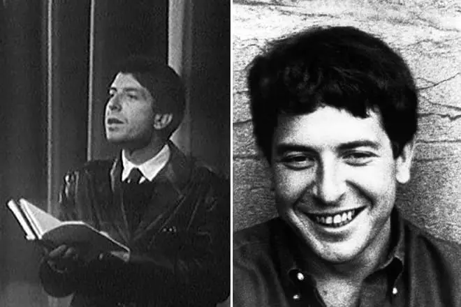 Mladý Leonard Cohen.