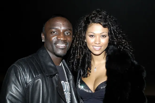 Akon i jego dziewczyna jessica