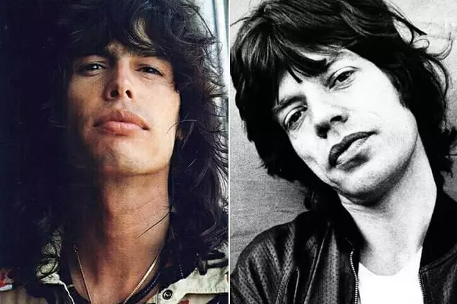 Stephen Tyler thiab Mick Jagger