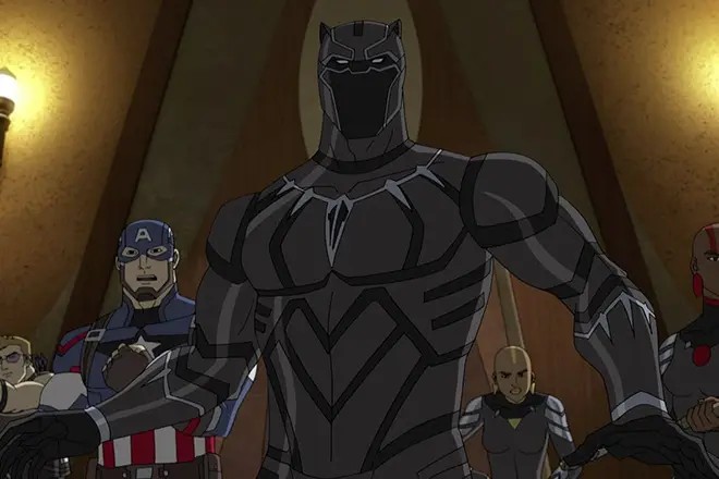 Black Panther in Cartoon
