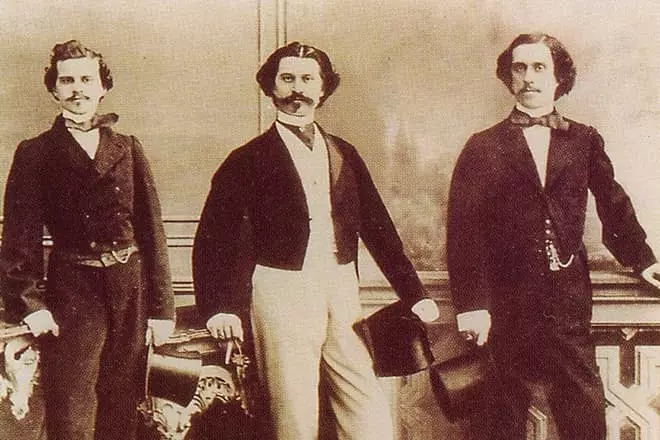 Eduard Strauss, Johann Strauss ja Joseph Strauss