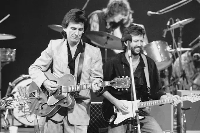 George Harrison og Eric Clapton