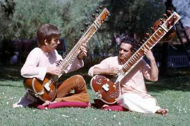 UGeorge Harrison noRavi Shankar