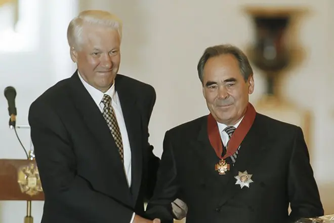 Boris Yeltsin e Mintimer Shaimiev