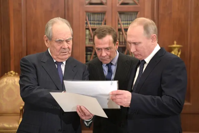 Mintimer Shaimiev, Dmitry Medvedev dan Vladimir Putin